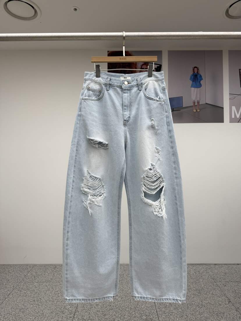 MADE-P東大門實拍女士新品人氣休閑真品職業時尚熱賣牛仔褲MADE-P牛仔褲