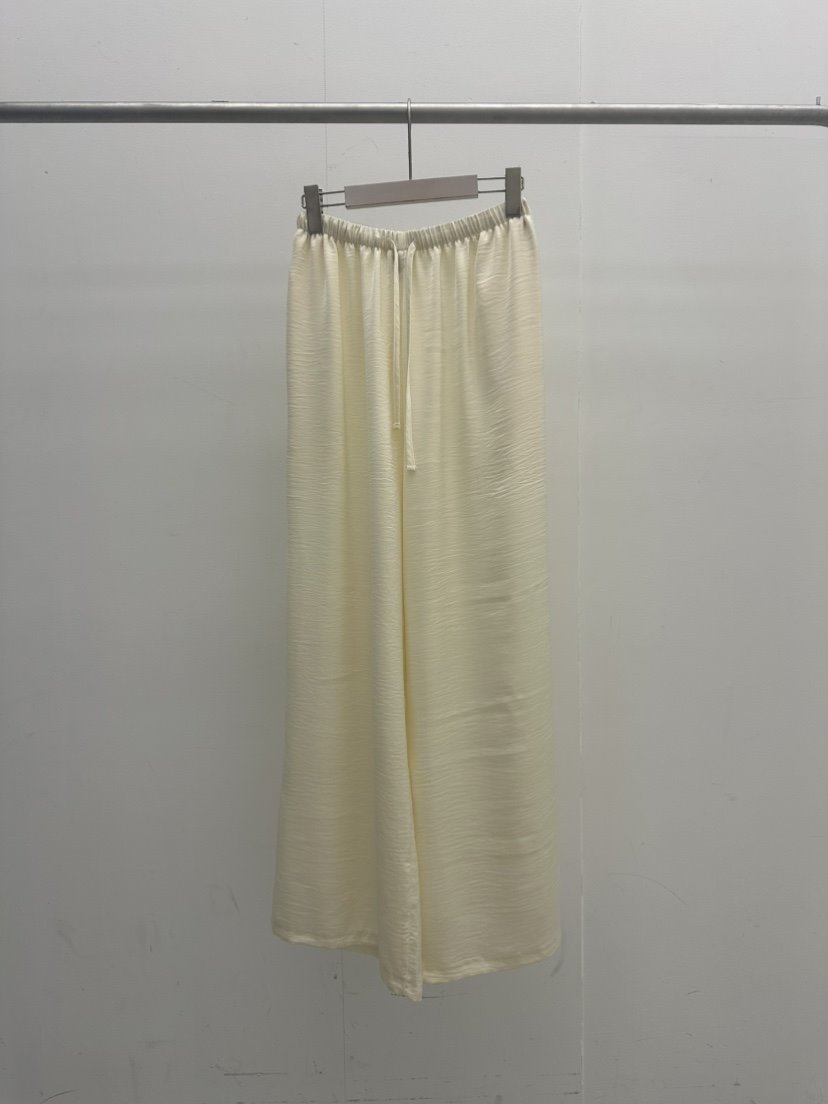 ONL東大門實拍女士新款26春夏人氣熱賣職業休閑褲闊腿褲緞面ONL休閑褲