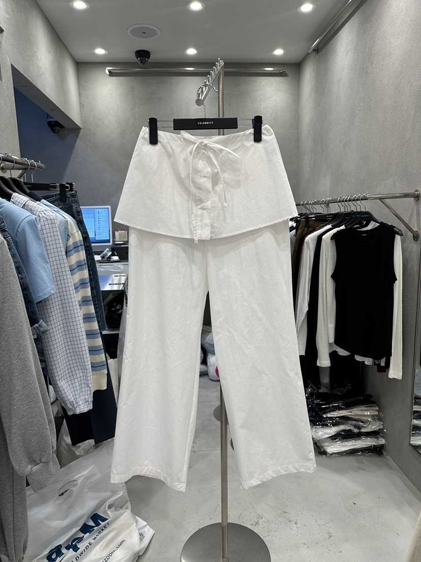 CELEBRITY-A東大門實拍女士新款職業推薦人氣26春夏褲子雙層CELEBRITY-A褲子