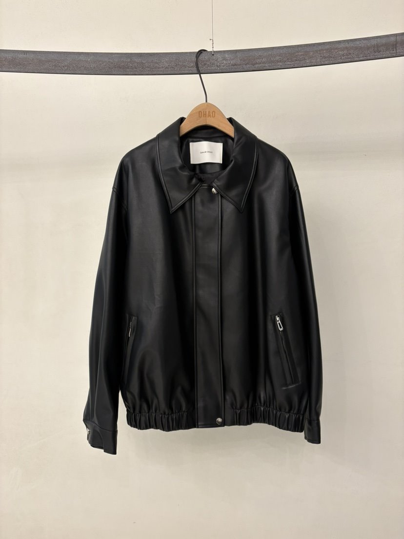 OHAO韓國代購女士新款休閑職業時尚人氣真品26春夏推薦皮衣OHAO/HA MONG皮衣