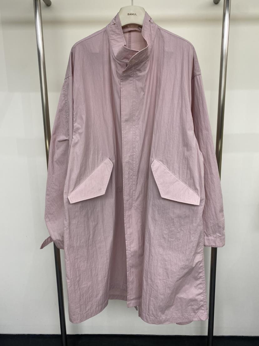 BANUL東大門直郵女士新款職業時尚熱賣真品26春夏長款風衣花朵BANUL長款風衣