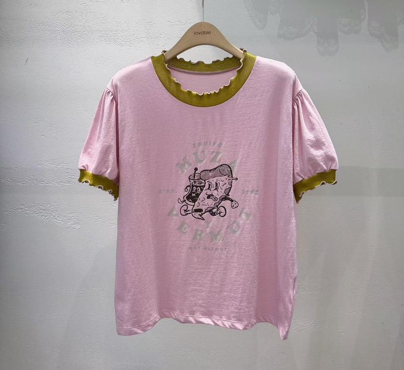LOVABLE韓國直郵女裝新款26春夏時尚人氣推薦休閑熱賣T恤LOVABLET恤