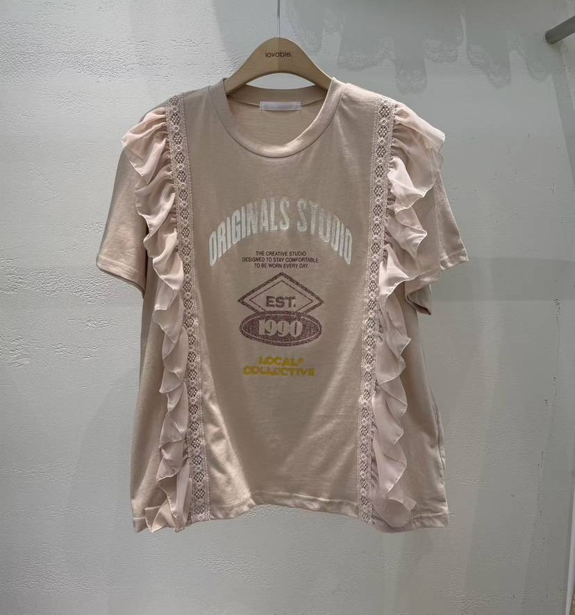 LOVABLE韓國直郵實拍女士新品時尚熱賣休閑職業26春夏T恤LOVABLET恤