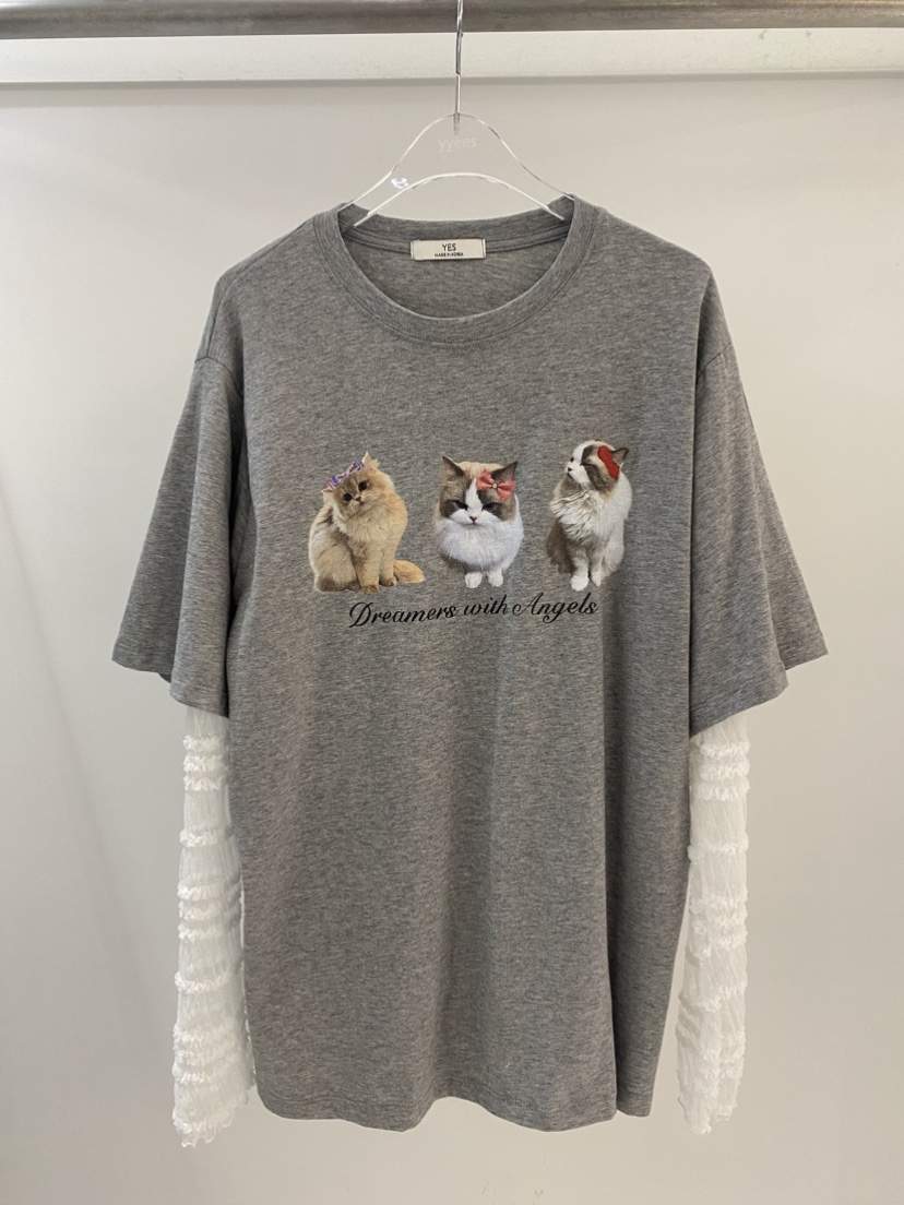 YES韓國直郵實拍女裝新品時尚職業人氣休閑熱賣26春夏長袖T恤YES長袖T恤