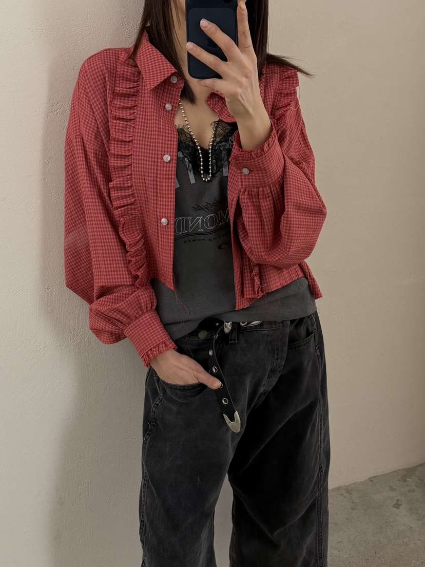 FRANC—L韓國代購女裝新款推薦熱賣26春夏人氣襯衫蕾絲衫FRANC襯衫/蕾絲衫