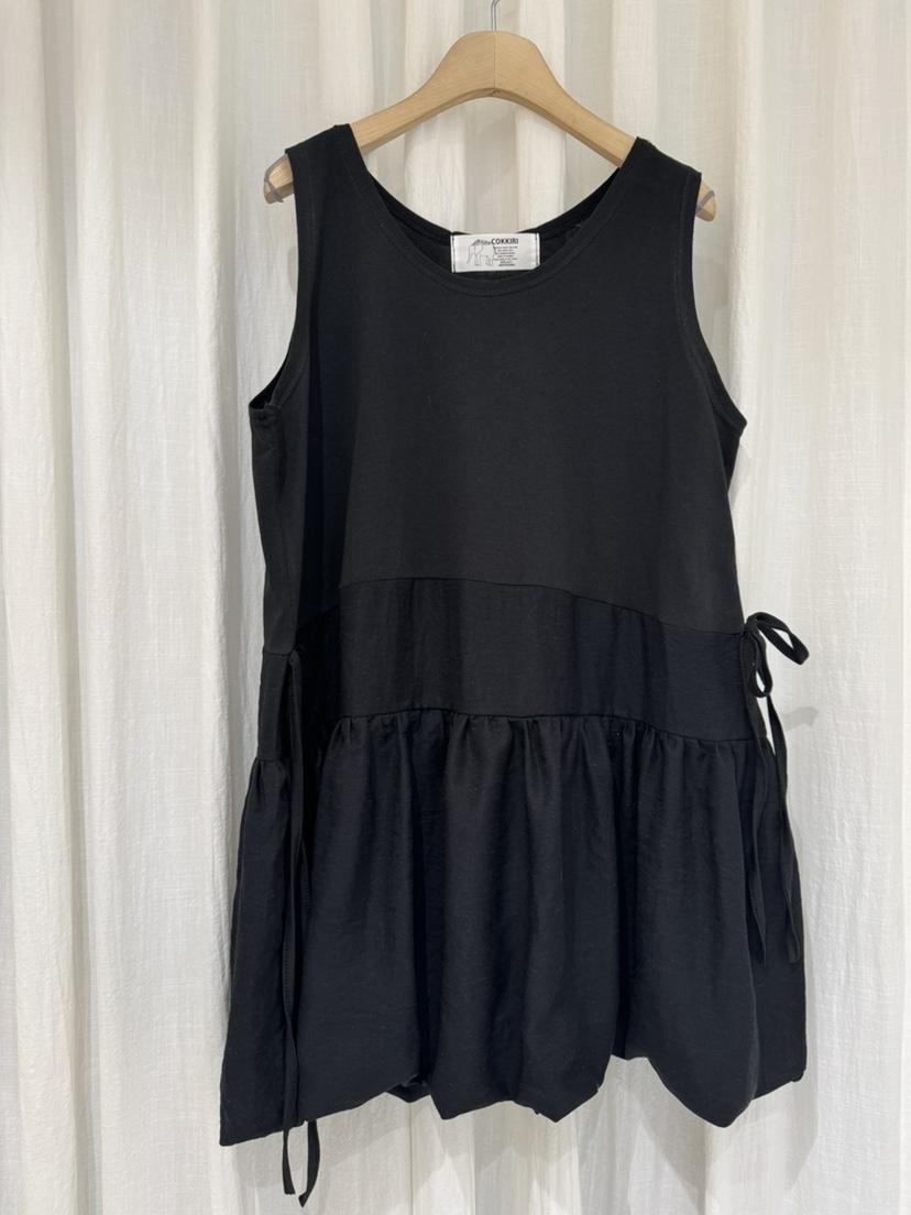COKKIRI韓國代購女裝新品26春夏熱賣人氣職業連衣裙亞麻燈籠COKKIRI連衣裙