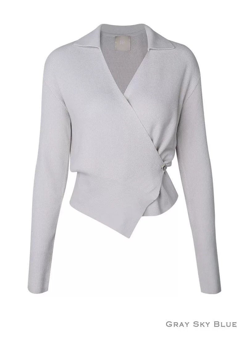 GLOW AND NYMPH韓國代購女士新款職業26春夏針織衫羅紋GLOW AND NYMPH針織衫