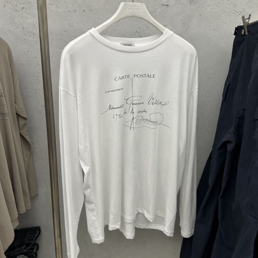 SIXTEEN韓國直郵實拍女士新品熱賣推薦人氣26春夏長袖T恤SIXTEEN長袖T恤