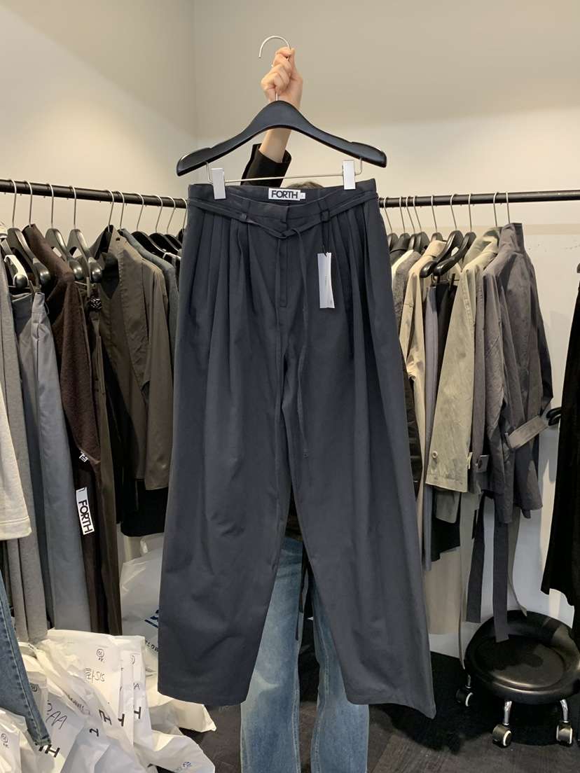 FORTH韓國直郵實拍女士新品職業熱賣26春夏休閑休閑褲斜紋布FORTH休閑褲