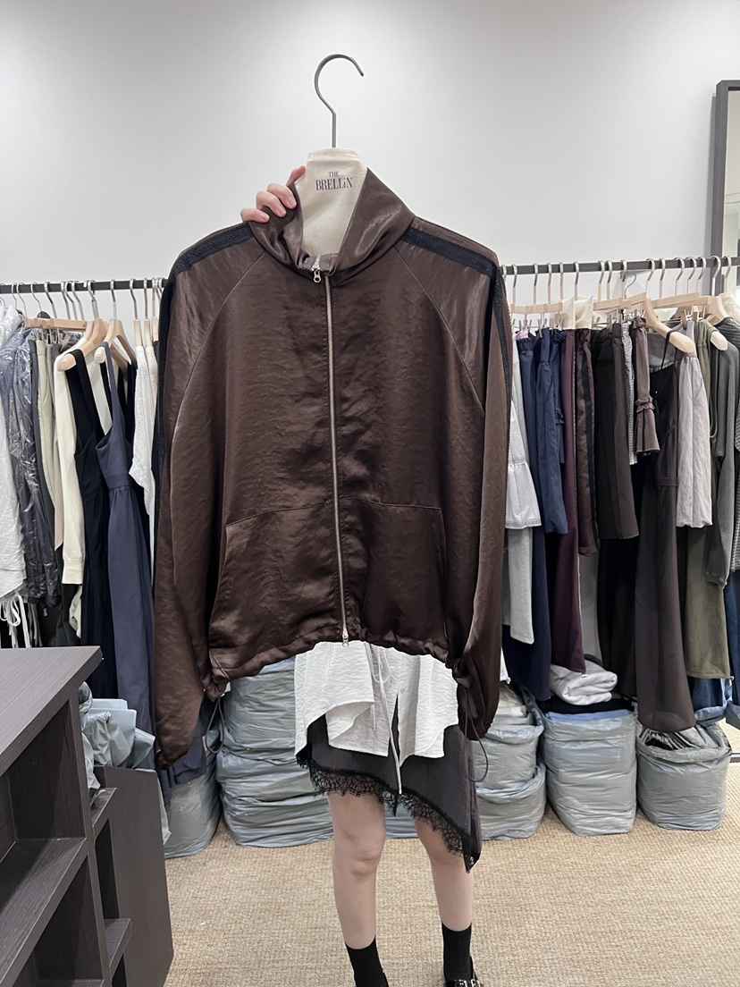 BRELLIN韓國直郵實拍女裝新款休閑熱賣職業時尚26春夏夾克拉鏈BRELLIN夾克