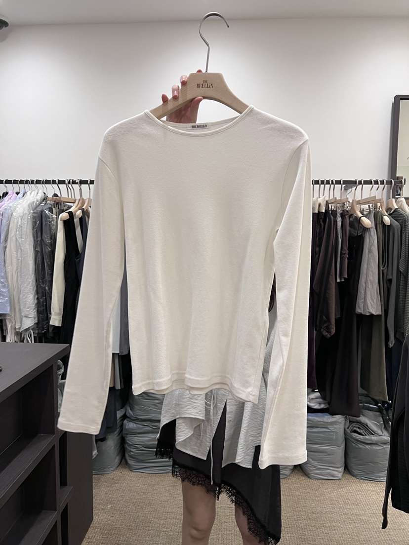 BRELLIN韓國東大門直郵女士新品休閑人氣職業26春夏長袖T恤BRELLIN長袖T恤