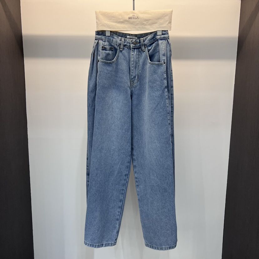 BRELLIN韓國東大門直郵女士新品休閑熱賣26春夏職業牛仔褲BRELLIN牛仔褲