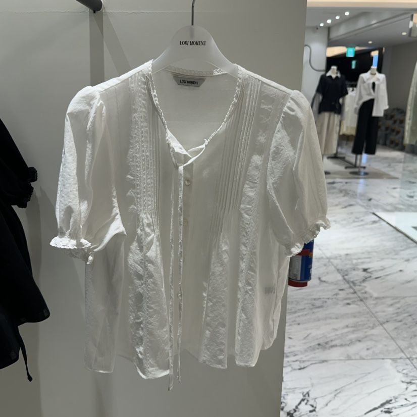LOW MOMENT韓國東大門代購女裝新品26春夏人氣襯衫蕾絲衫LOW MOMENT襯衫/蕾絲衫