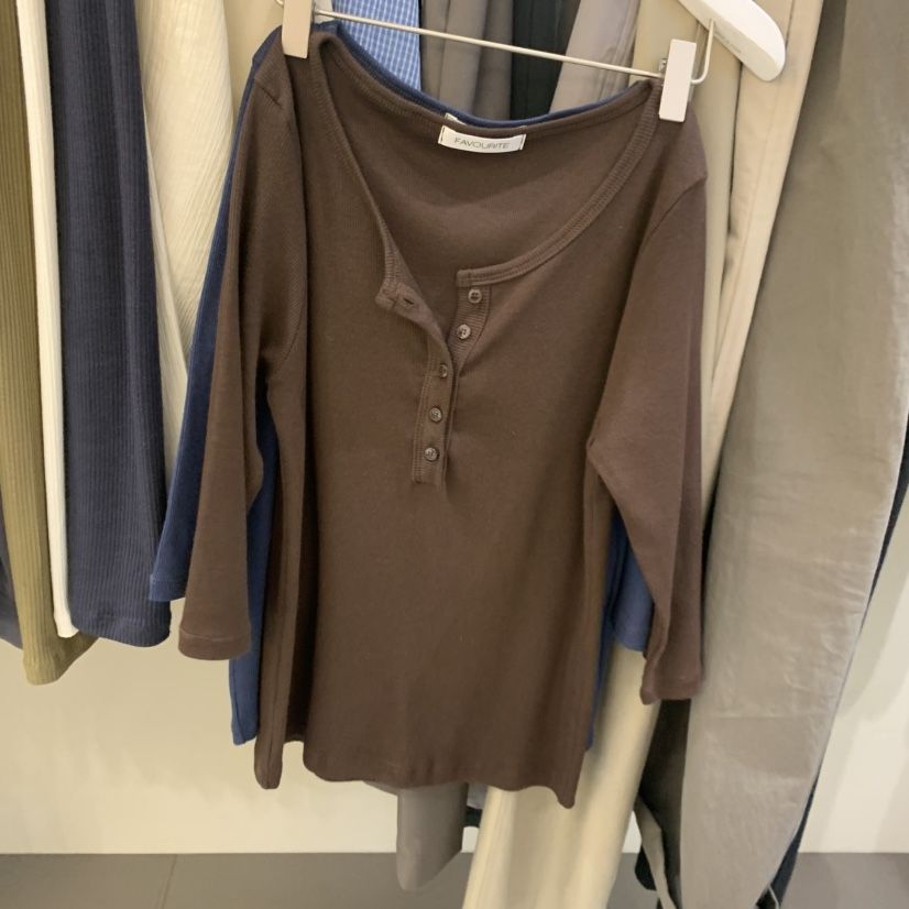 FAVE/FAVOURITE韓國東大門直郵女士新品推薦休閑長袖T恤FAVE/FAVOURITE長袖T恤