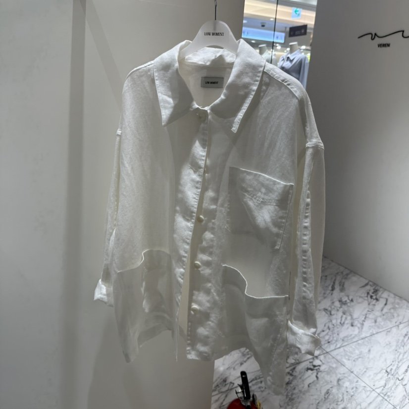 LOW MOMENT東大門代購女士新款人氣26春夏推薦時尚夾克亞麻LOW MOMENT夾克