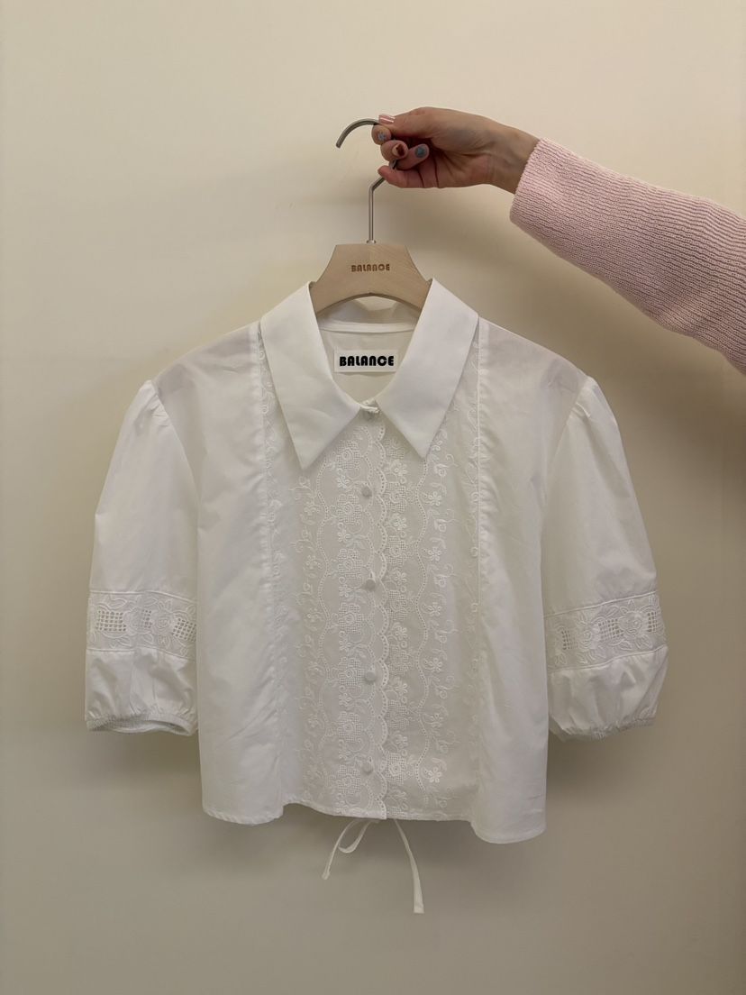 BALANCE韓國直郵女士新款推薦時尚熱賣人氣職業襯衫蕾絲衫BALANCE襯衫/蕾絲衫