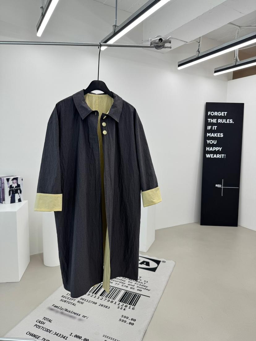 RED-A韓國直郵女裝新品人氣職業時尚長款風衣兩面穿雙面RED-A長款風衣