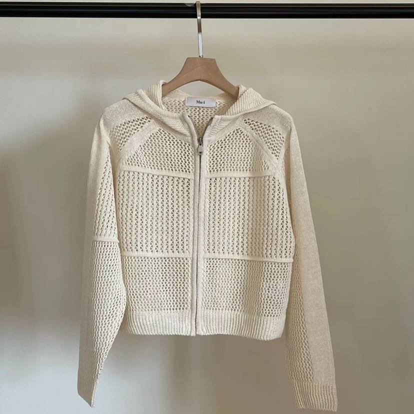 THE MUI韓國代購女裝新品人氣熱賣推薦時尚休閑針織衫拉鏈THE MUI針織衫