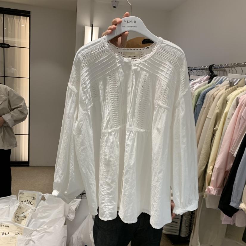 VENIR-a東大門實拍女士新品真品熱賣時尚推薦襯衫蕾絲衫VENIR-a襯衫/蕾絲衫