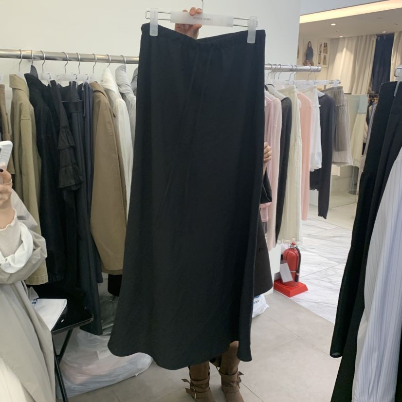 PORTS MOSS韓國代購女裝新款26春夏時尚半身裙中短裙絲綢PORTS MOSS半身裙/中短裙