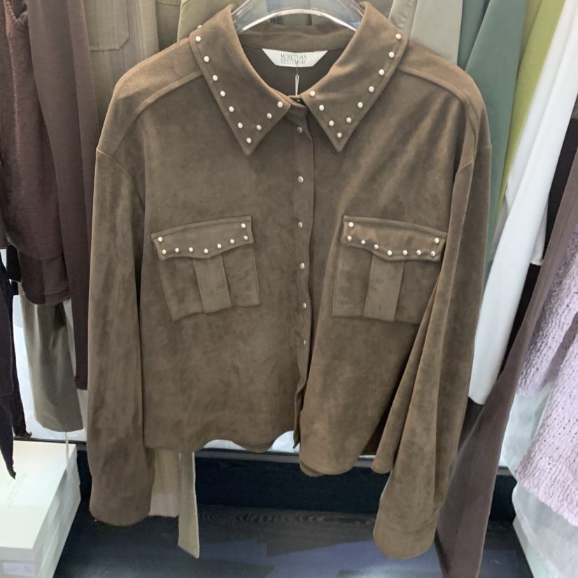 MORE THAN YESTERDAY/LOVE YOU SO MUCH韓國東大門直郵女士新品熱賣夾克麂皮LYSM/MORE THAN YESTERDAY夾克