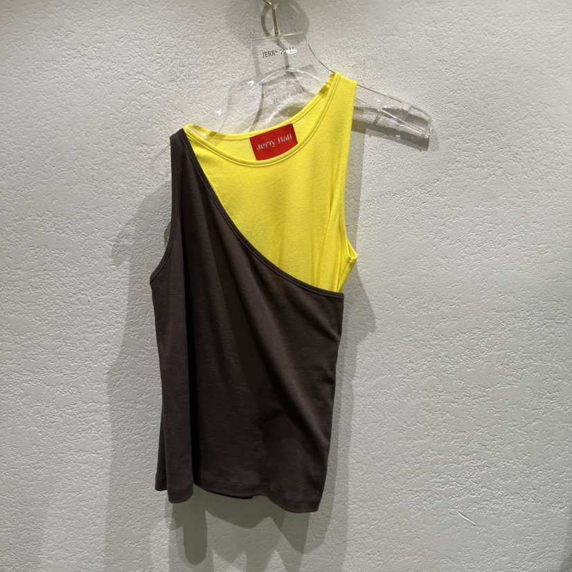 JERRY HALL-P韓國代購女裝新款人氣熱賣吊帶背心假兩件JERRY HALL吊帶/背心