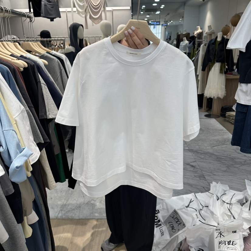 REVE-L韓國直郵女裝新品時尚職業熱賣休閑人氣26春夏T恤REVE-LT恤