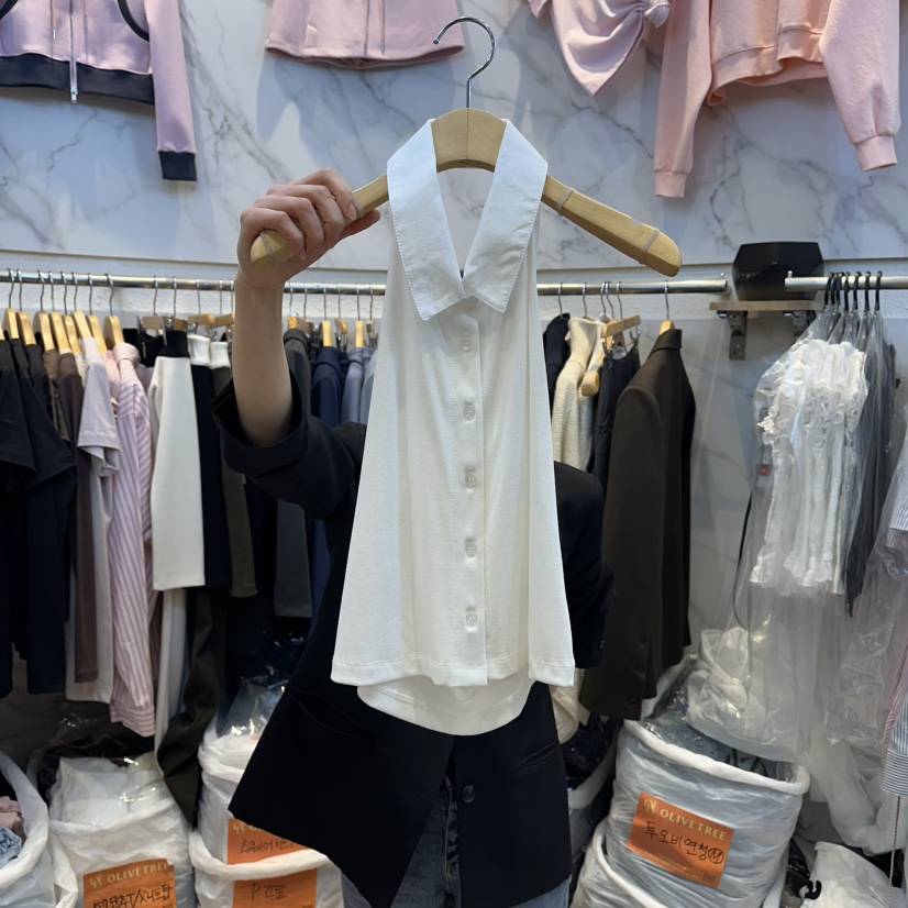 OLIVE TrEE韓國東大門直郵女士新品職業人氣推薦休閑馬甲OLIVE TrEE馬甲