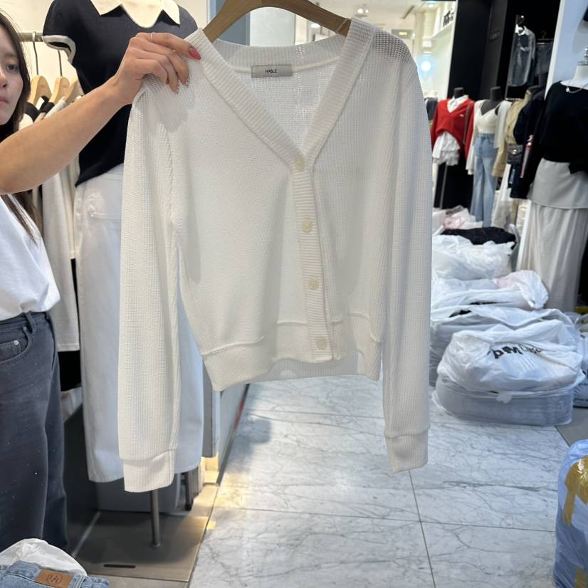 HABLE韓國直郵實拍女裝新品推薦時尚26春夏休閑針織衫羊毛衫HABLE針織衫