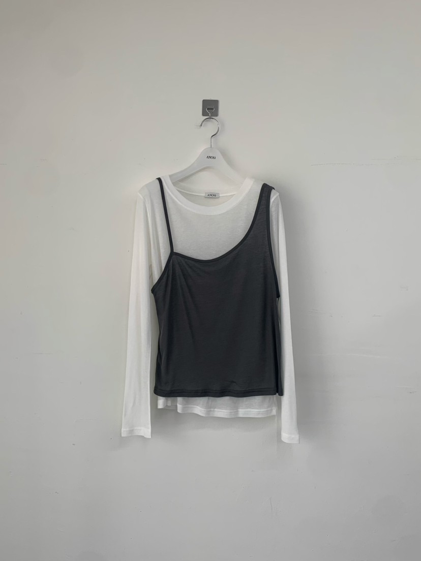ANOU韓國代購女士新款人氣26春夏時尚職業推薦休閑長袖T恤ANOU長袖T恤