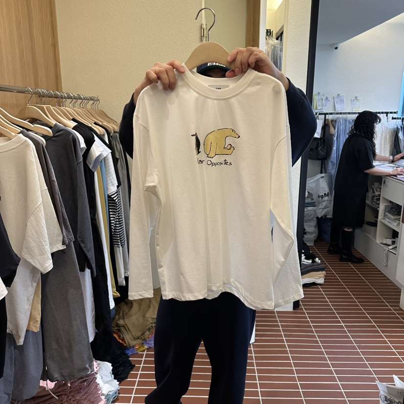 CHOI-L韓國東大門代購女士新品推薦26春夏熱賣休閑長袖T恤CHOI長袖T恤