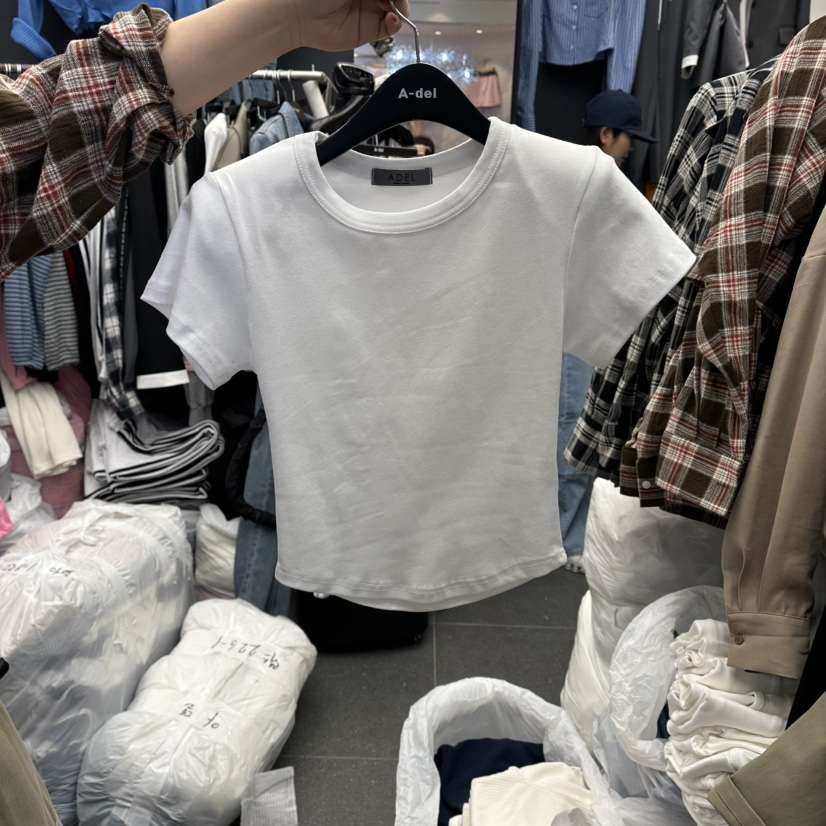 A-DEL韓國東大門直郵女士新品時尚休閑熱賣職業推薦26春夏T恤A-DELT恤