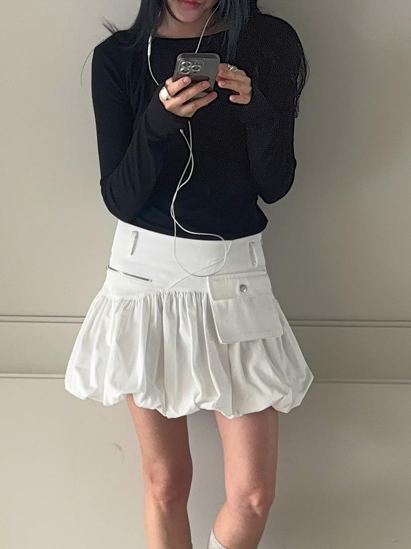 JADEMARKET韓國直郵實拍女裝新品推薦26春夏熱賣休閑短裙JADE MARKET短裙