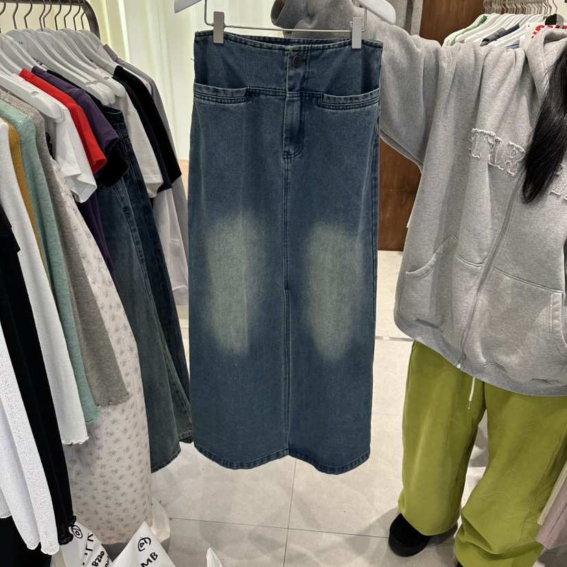 BUCKLE韓國直郵實拍女裝新款推薦26春夏休閑時尚職業長裙BUCKLE長裙