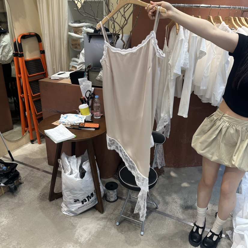 MIENNE韓國東大門直郵女士新品職業休閑人氣吊帶背心蕾絲MIENNE吊帶/背心