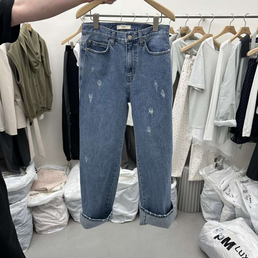 TWELVE韓國直郵實拍女裝新品人氣職業推薦熱賣26春夏牛仔褲TWELVE牛仔褲