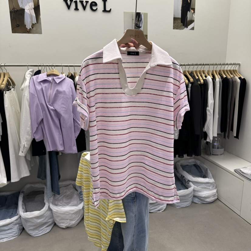 VIVEL韓國直郵實拍女裝新款人氣熱賣26春夏休閑時尚職業T恤VIVELT恤