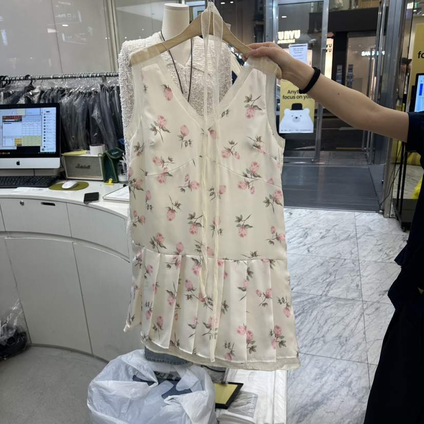 FOUNDATION韓國直郵女士新款推薦職業人氣連衣裙不含配飾FOUNDATION連衣裙