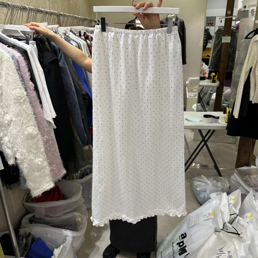 REFLAT韓國代購女裝新款熱賣職業人氣推薦26春夏長裙荷葉邊REFLAT長裙