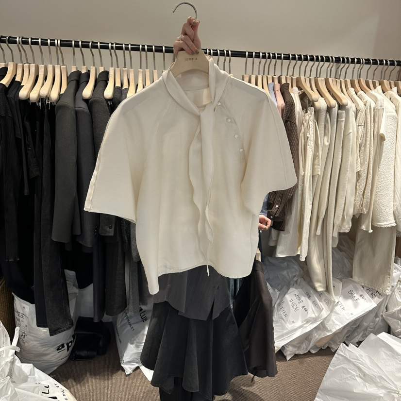 LE BUTTER韓國直郵實拍女士新款休閑26春夏時尚襯衫蕾絲衫LE BUTTER襯衫/蕾絲衫