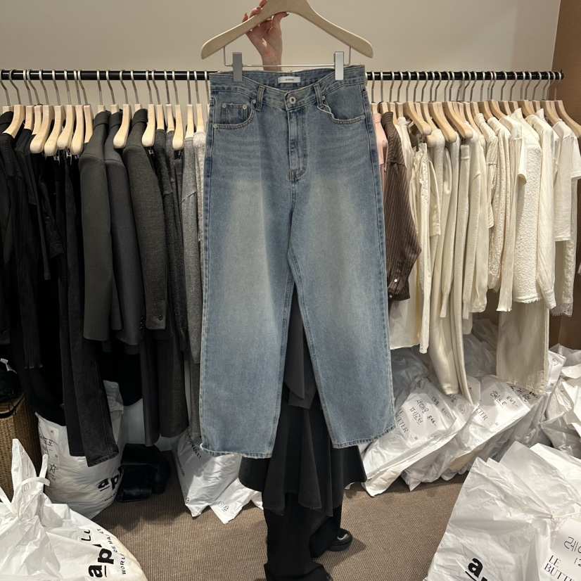 LE BUTTER韓國直郵女士新款人氣熱賣26春夏時尚推薦牛仔褲LE BUTTER牛仔褲