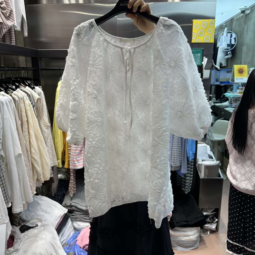 RUNWAY-런웨이韓國東大門直郵女裝新款職業時尚襯衫蕾絲衫RUNWAY襯衫/蕾絲衫