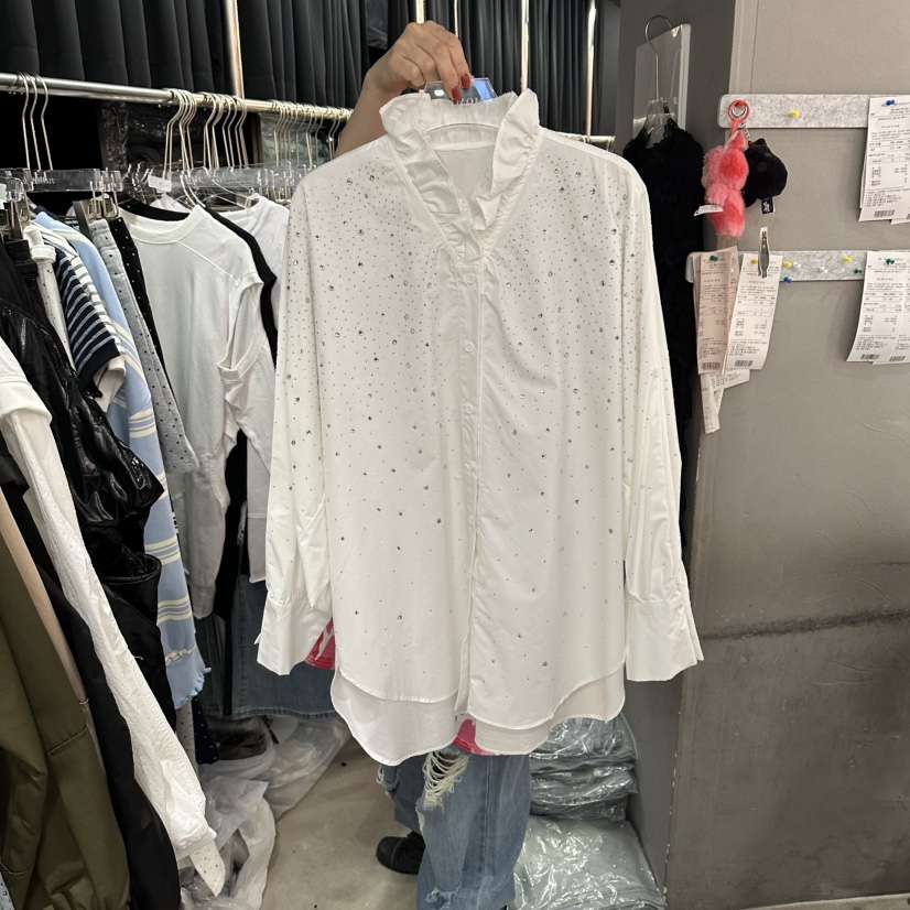 MOMAZU韓國代購女裝新款人氣熱賣26春夏時尚推薦襯衫蕾絲衫MOMAZU襯衫/蕾絲衫