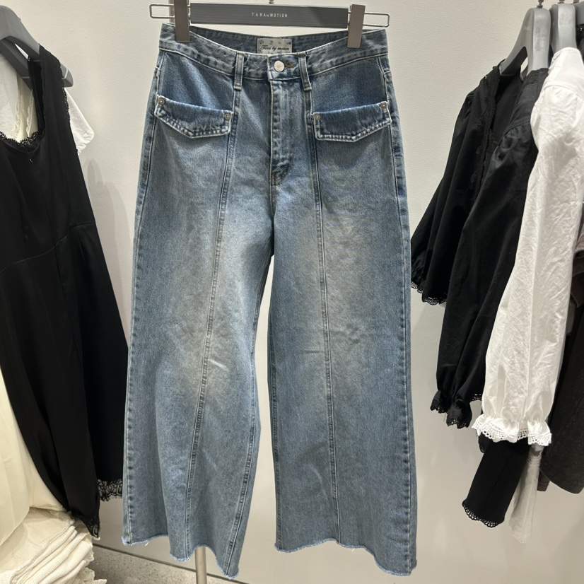 TARABY MOTION韓國代購女士新品熱賣休閑推薦牛仔褲口袋TARABY MOTION牛仔褲