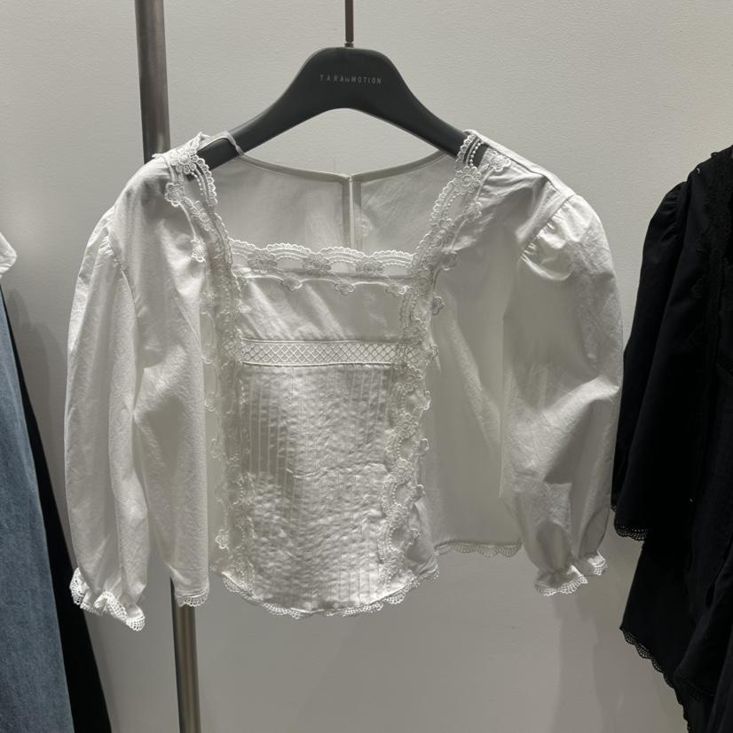 TARABY MOTION韓國直郵女裝新款休閑推薦26春夏襯衫蕾絲衫TARABY MOTION襯衫/蕾絲衫