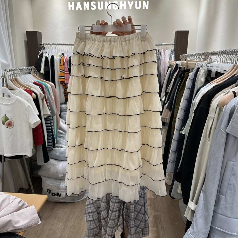 HANSUNGHYUN韓國直郵實拍女士新款26春夏人氣時尚推薦長裙HANSUNGHYUN長裙