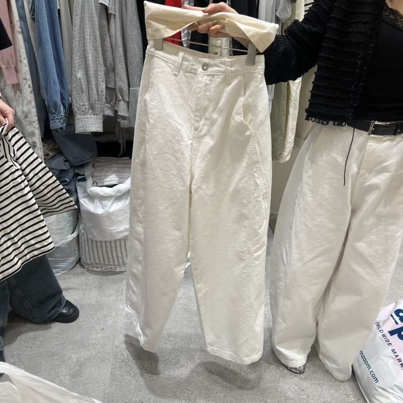 BY FLOW韓國代購女裝新款26春夏真品人氣牛仔褲水洗牛仔布BY FLOW牛仔褲