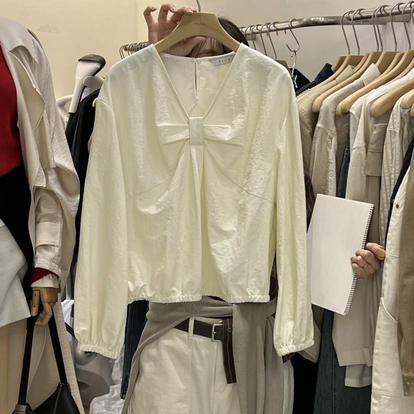 PHILO韓國直郵女士新品休閑職業真品熱賣推薦26春夏襯衫蕾絲衫PHILO襯衫/蕾絲衫