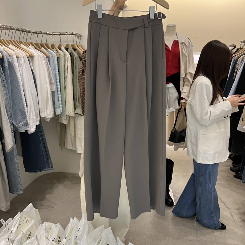 PHILO韓國代購女裝新品時尚人氣熱賣真品職業休閑休閑褲透明PHILO休閑褲