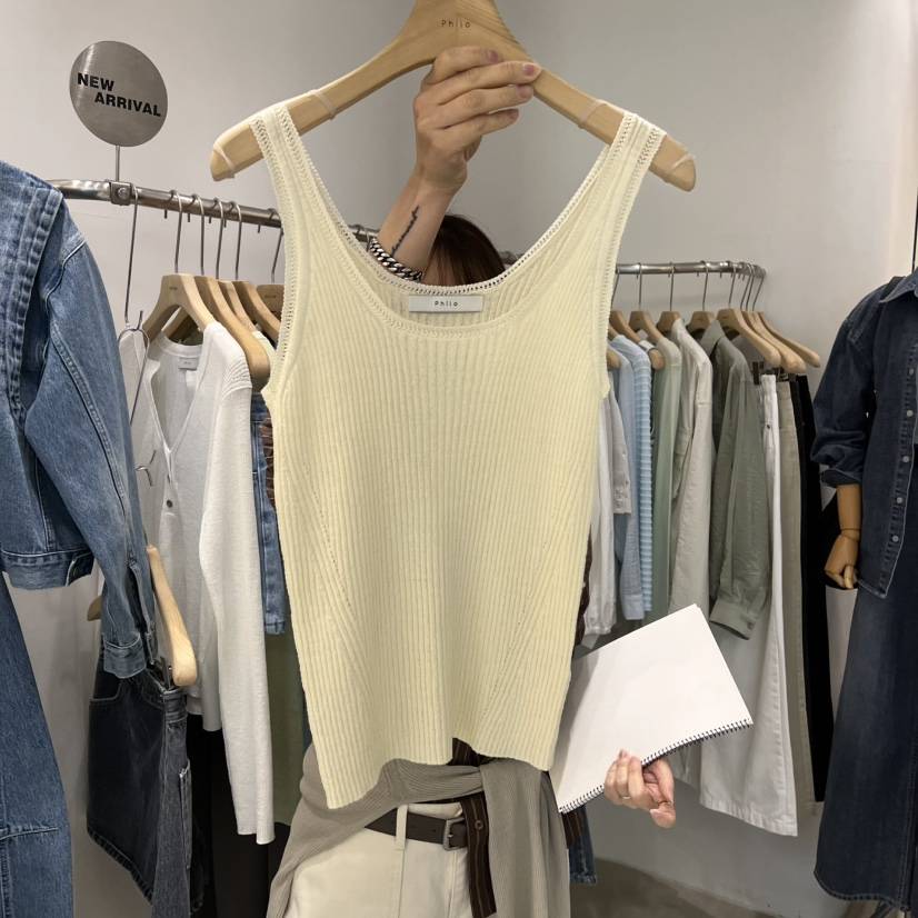 PHILO韓國東大門直郵女士新品休閑職業人氣時尚吊帶背心蕾絲PHILO吊帶/背心